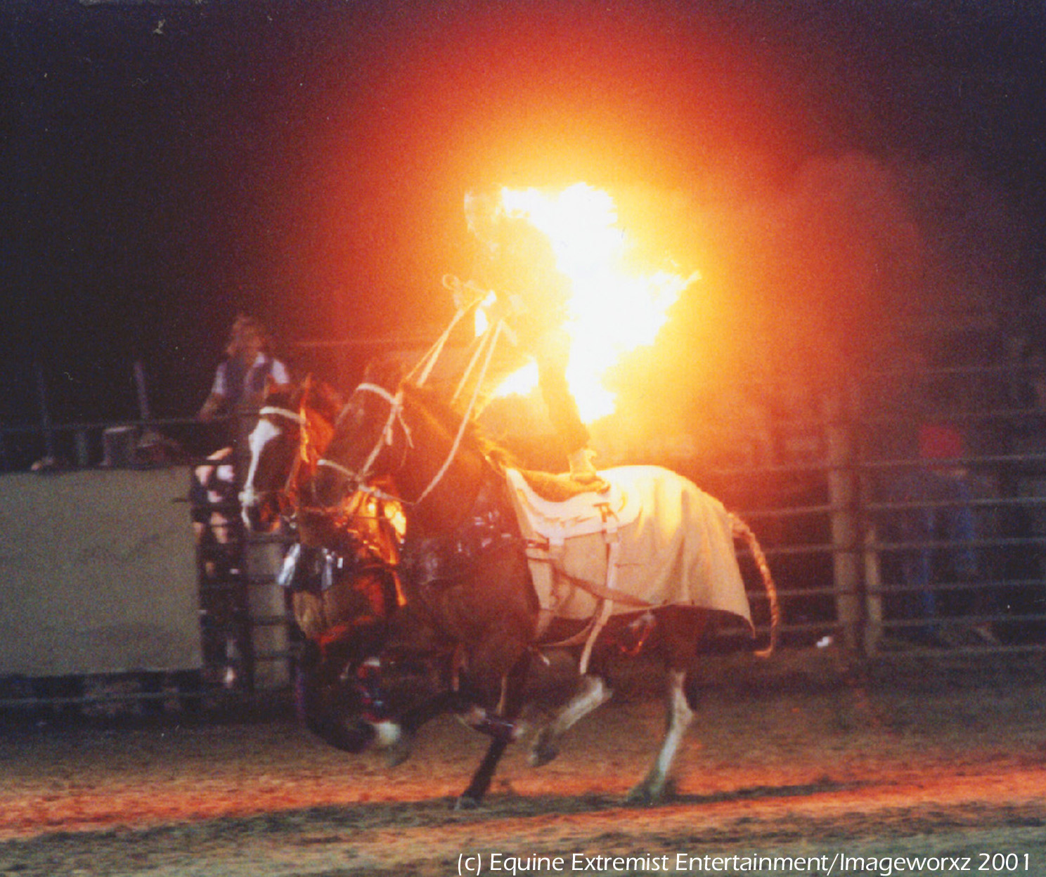 Fireburn while Roman Riding
