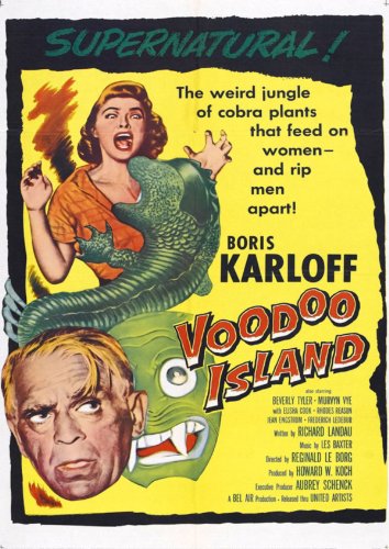 Boris Karloff and Beverly Tyler in Voodoo Island (1957)