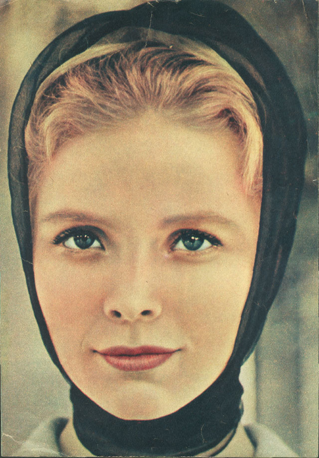 Karin Ugowski at the front cover page of a film magazin promoting _King Thrushbeard (1965)_ (qv) with 'Manfred Krug' (qv)