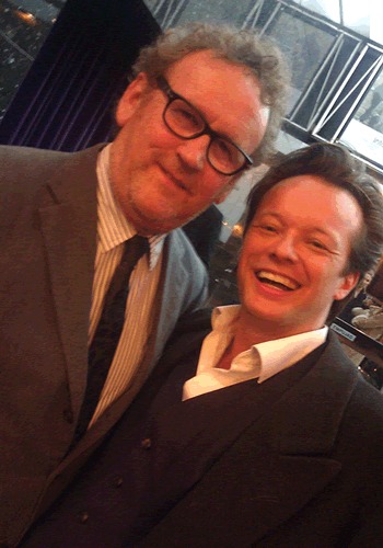 with Colm Meaney on the red carpet at opening night in Madrid EL PERFECTO DESCONOCIDO
