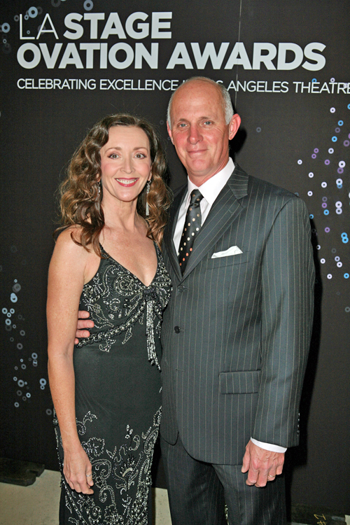 Andy Umberger and wife, Teri Bibb, at the 2010 LA Stage Ovation Awards
