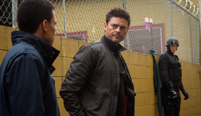 Still of Karl Urban, Michael Ealy and Anthony Konechny in Almost Human (2013)