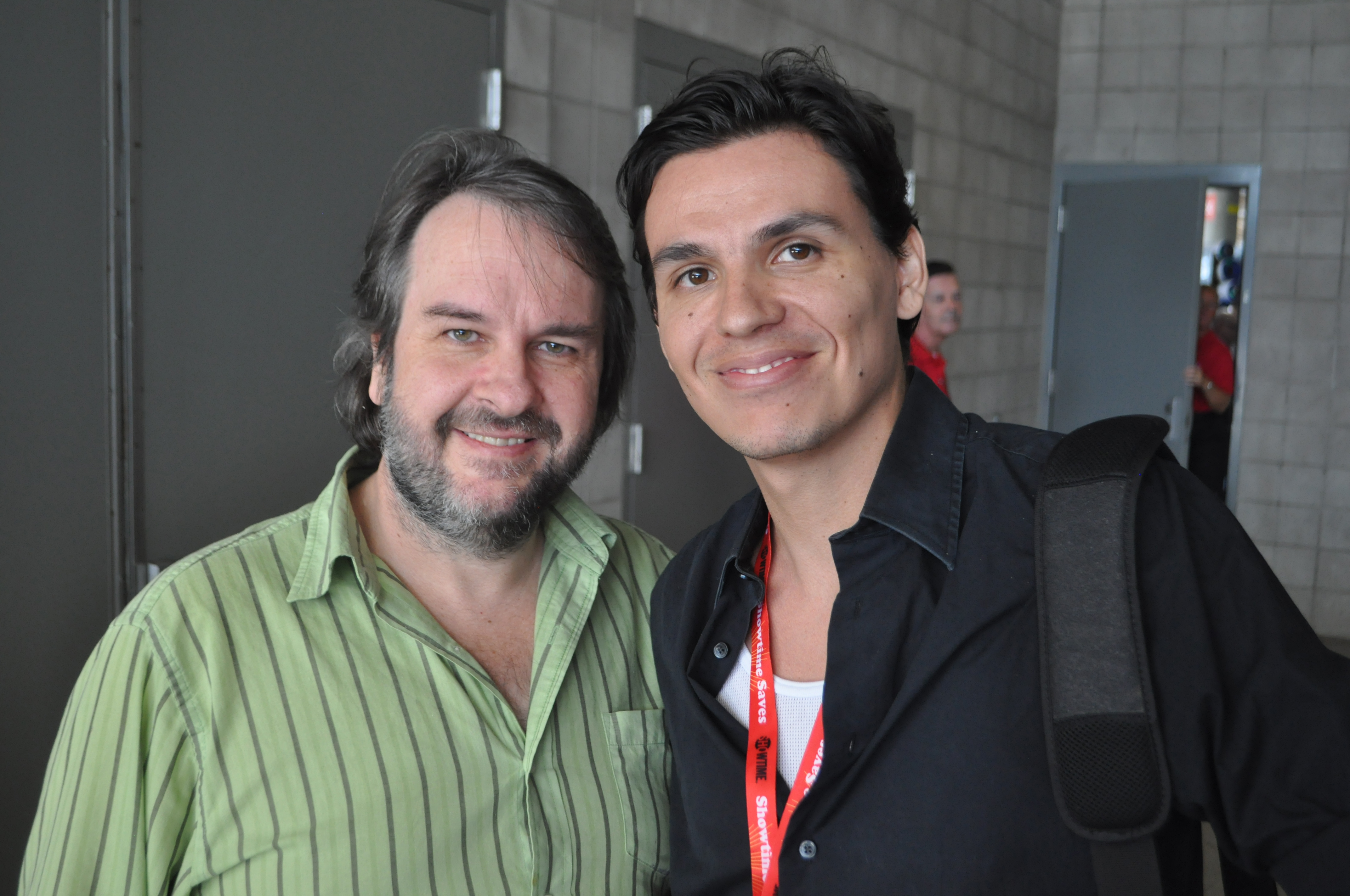 Director/Producer Peter Jackson and director Andres Useche