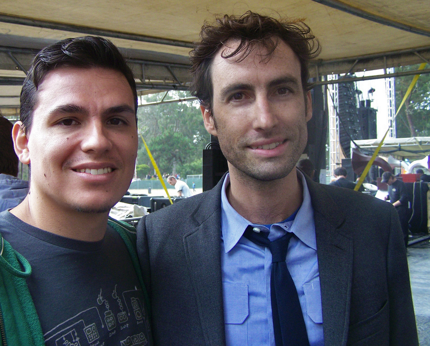 Andres Useche, Andrew Bird backstage