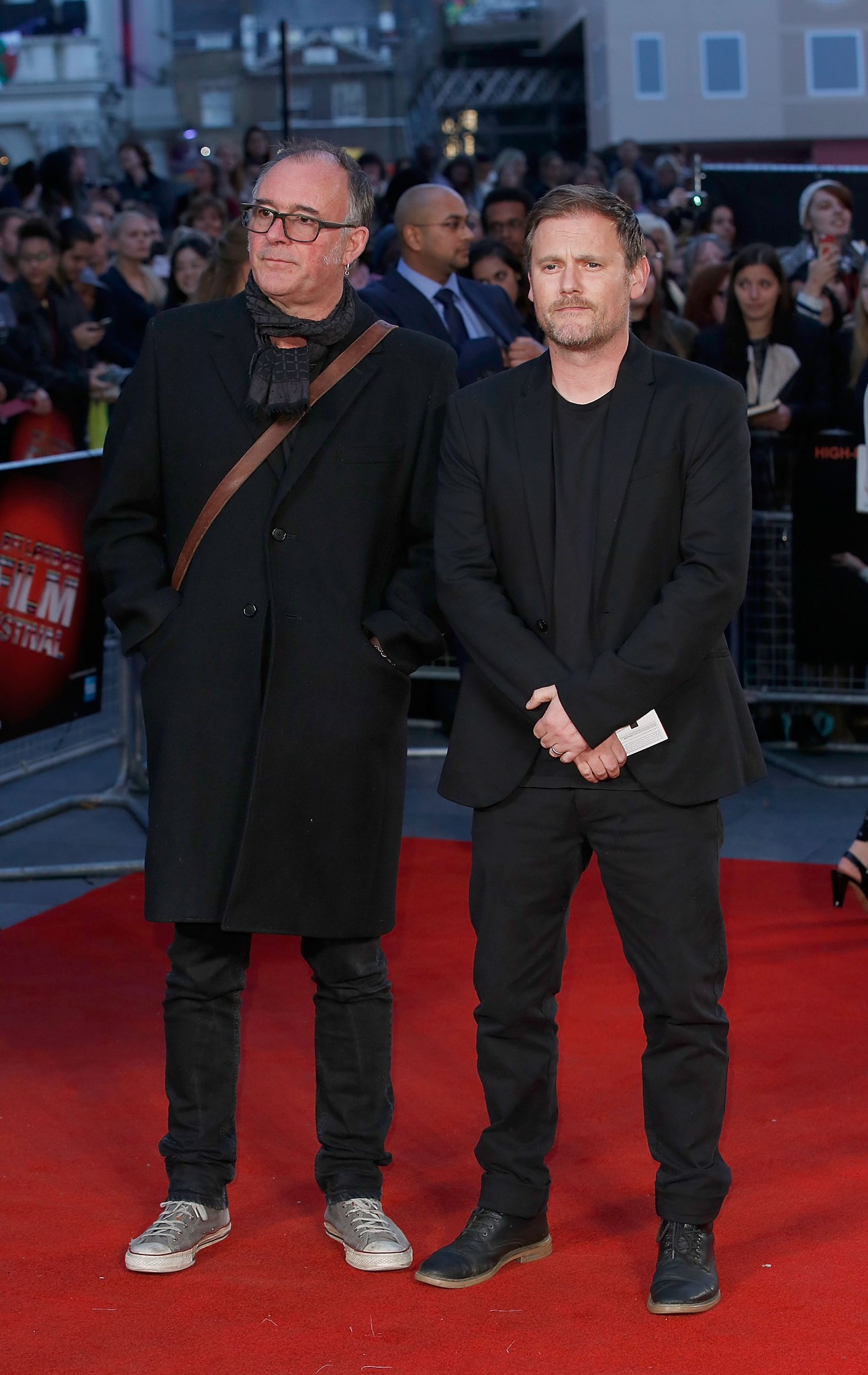 Geoff Barrow and Adrian Utley at event of High-Rise (2015)