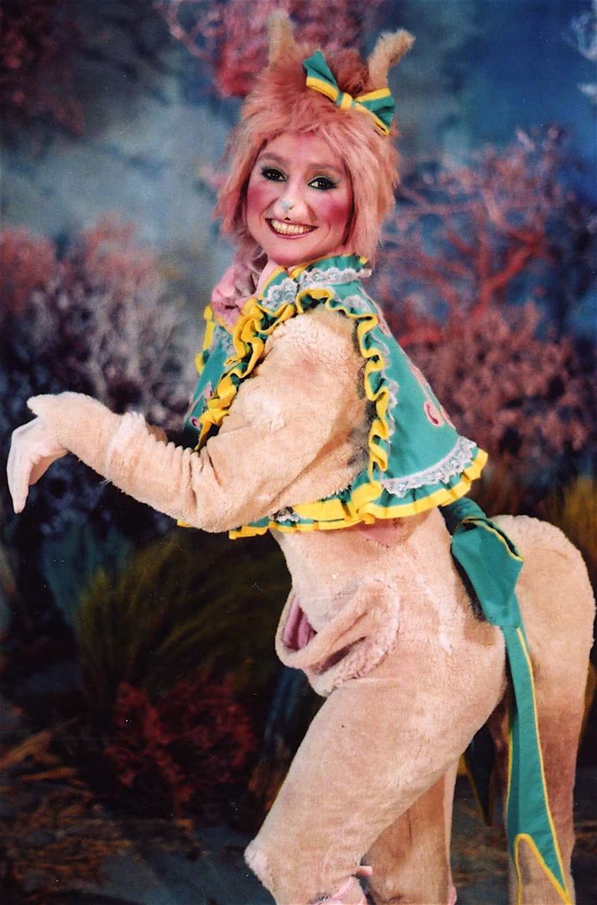 Stevie Vallance as 'Whazzat Kangaroo', in Zoobilee Zoo (80s).