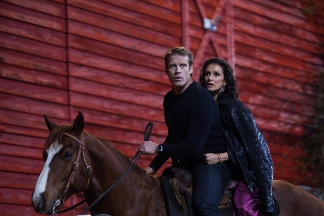 Still of Mark Valley and Indira Varma in Human Target (2010)