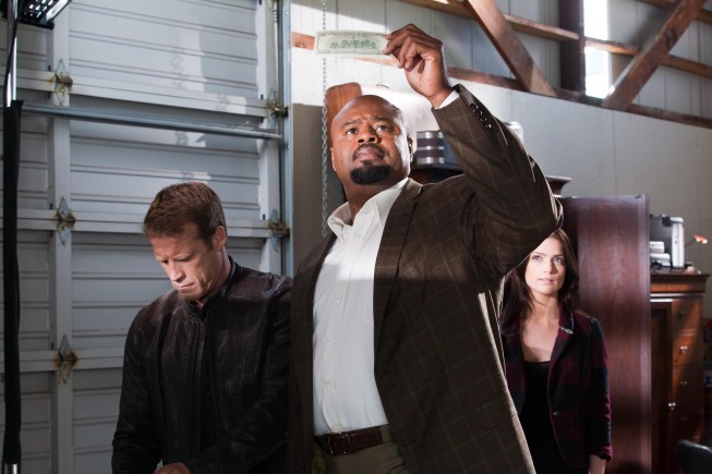 Still of Chi McBride and Mark Valley in Human Target (2010)