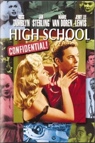 Russ Tamblyn and Mamie Van Doren in High School Confidential! (1958)