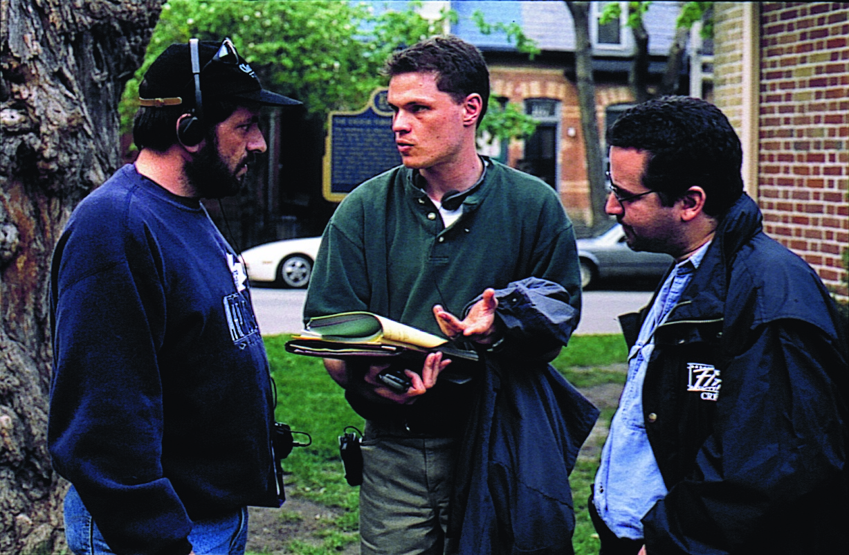 André van Heerden on the set of LEFT BEHIND