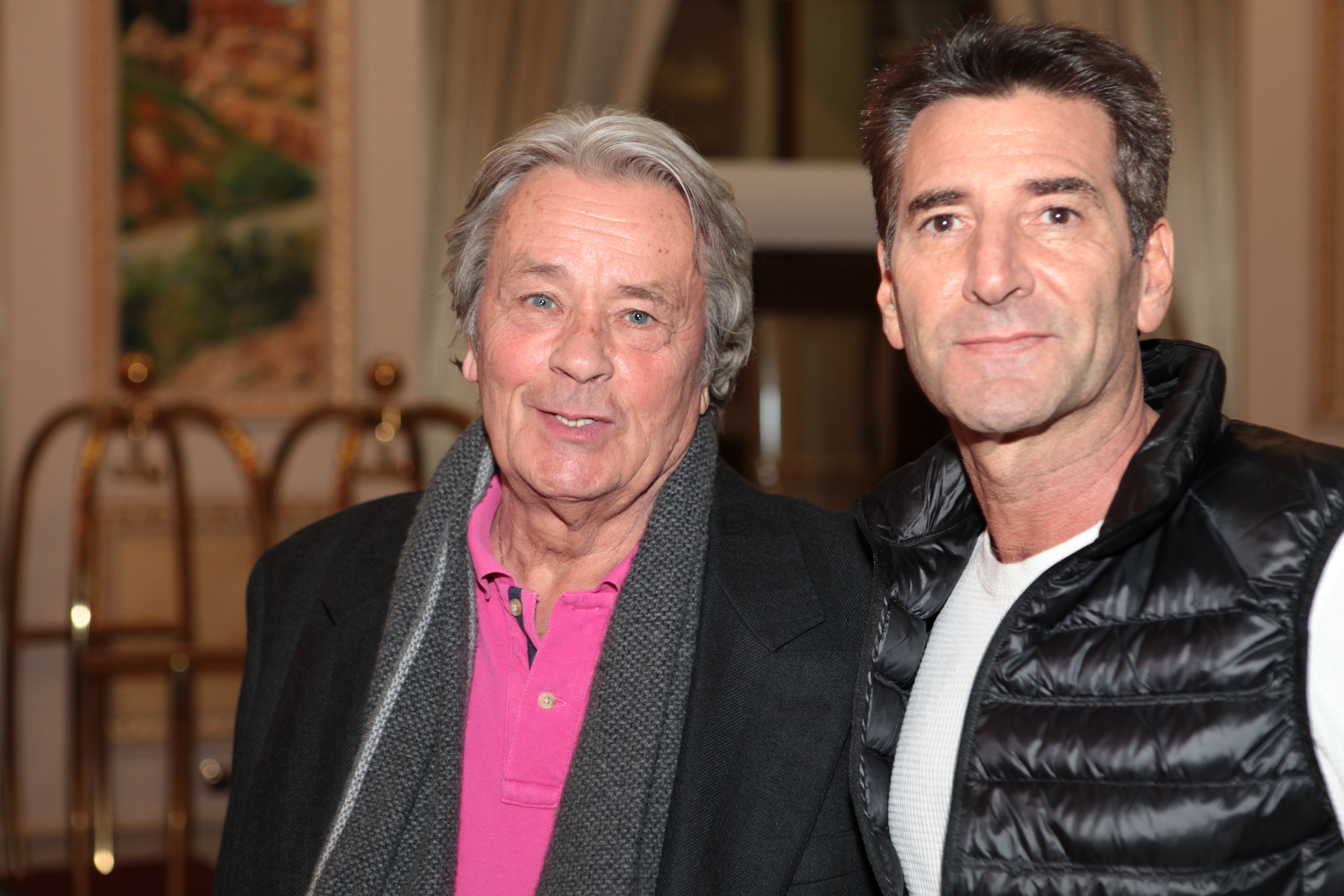 Bob Van Ronkel and Alain Delon in Almaty, Kazakhstan.