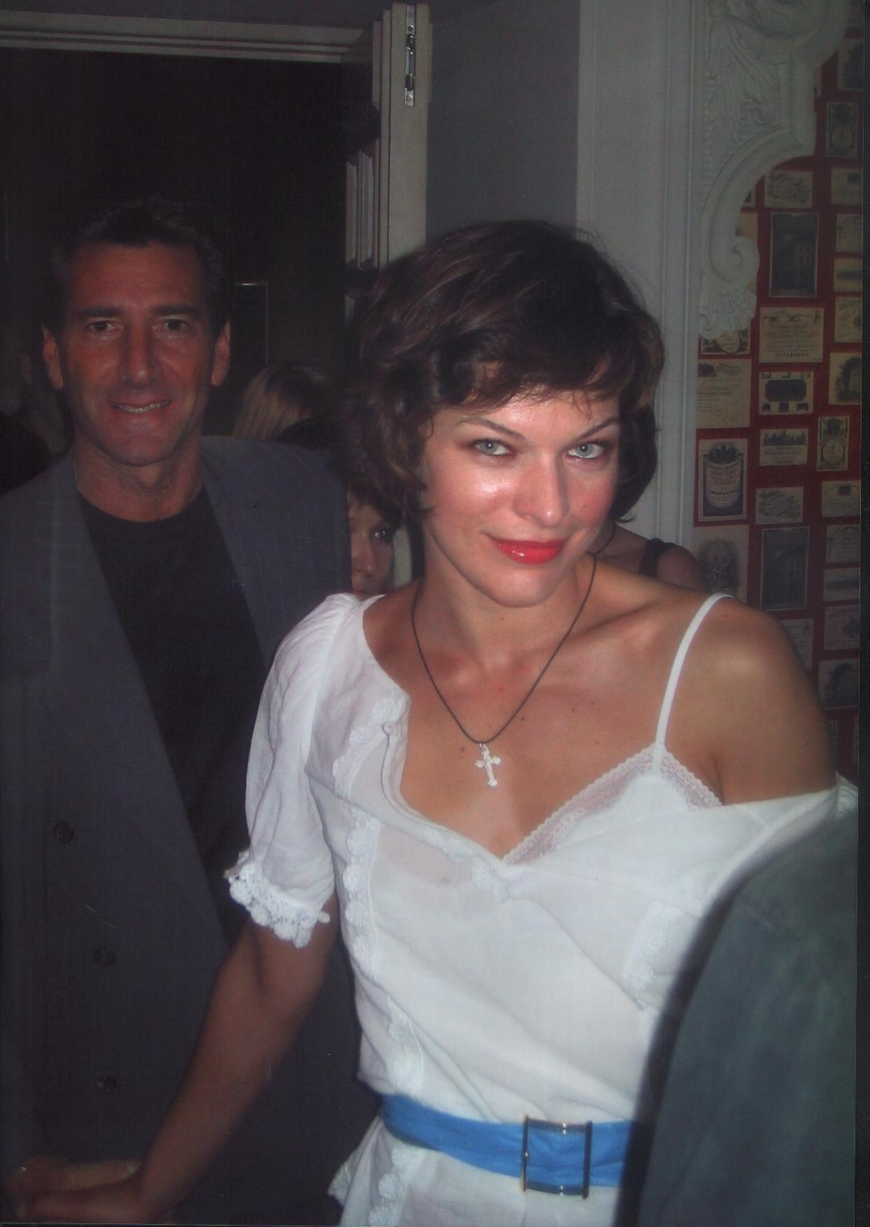 Bob Van Ronkel and Mila Jovovich in Moscow, 2007.