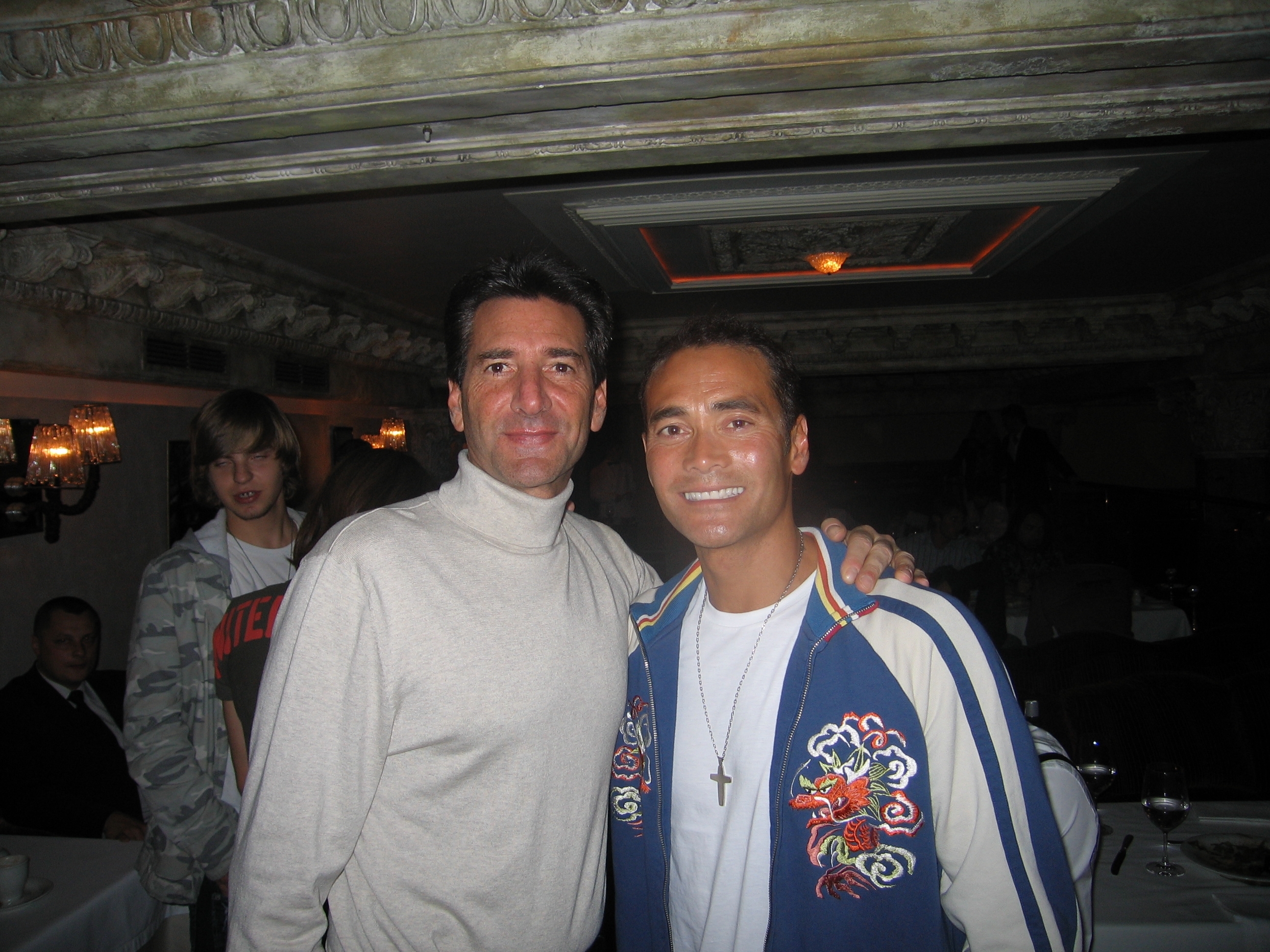 Bob Van Ronkel and Mark Dacascos in Moscow, 2008.