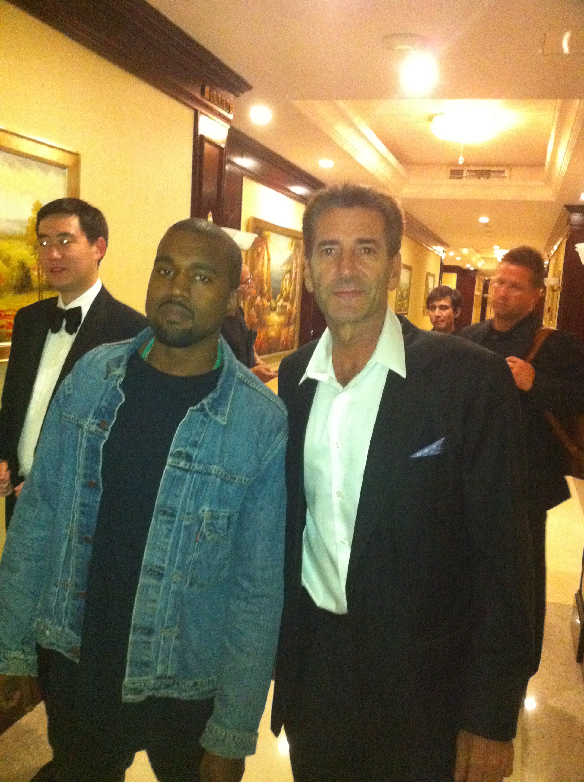 Bob Van Ronkel and Kanye West in Kazakhstan.