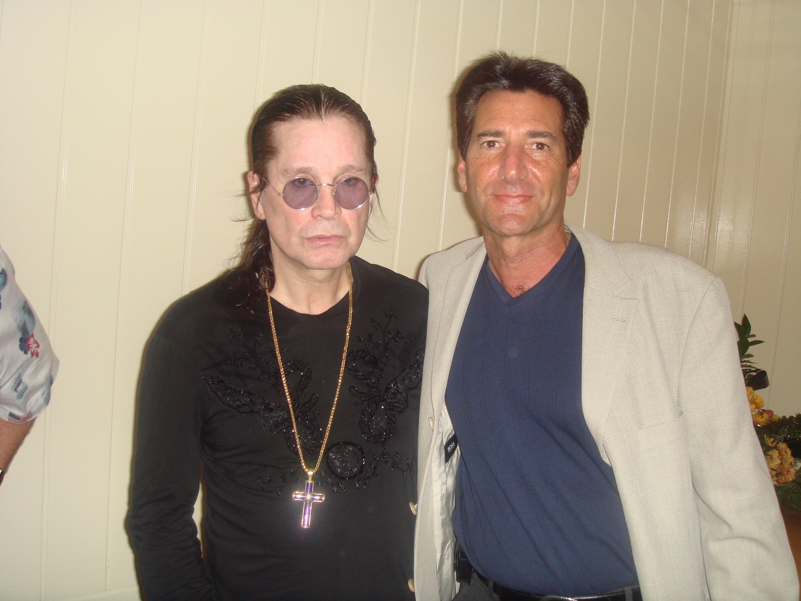 Bob Van Ronkel and Ozzy Osbourne in Moscow.