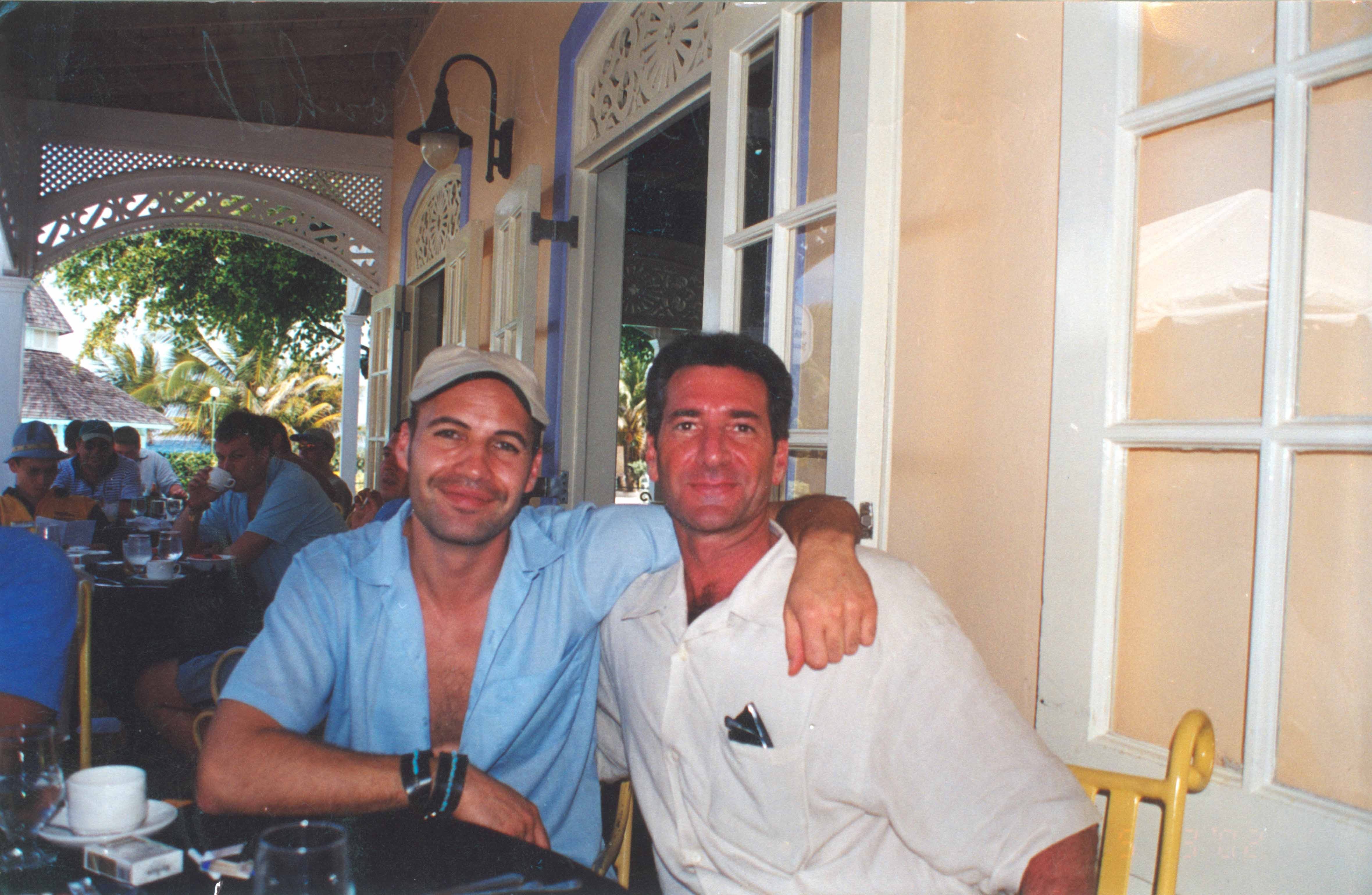 Bob Van Ronkel and Billy Zane in Jamaica.