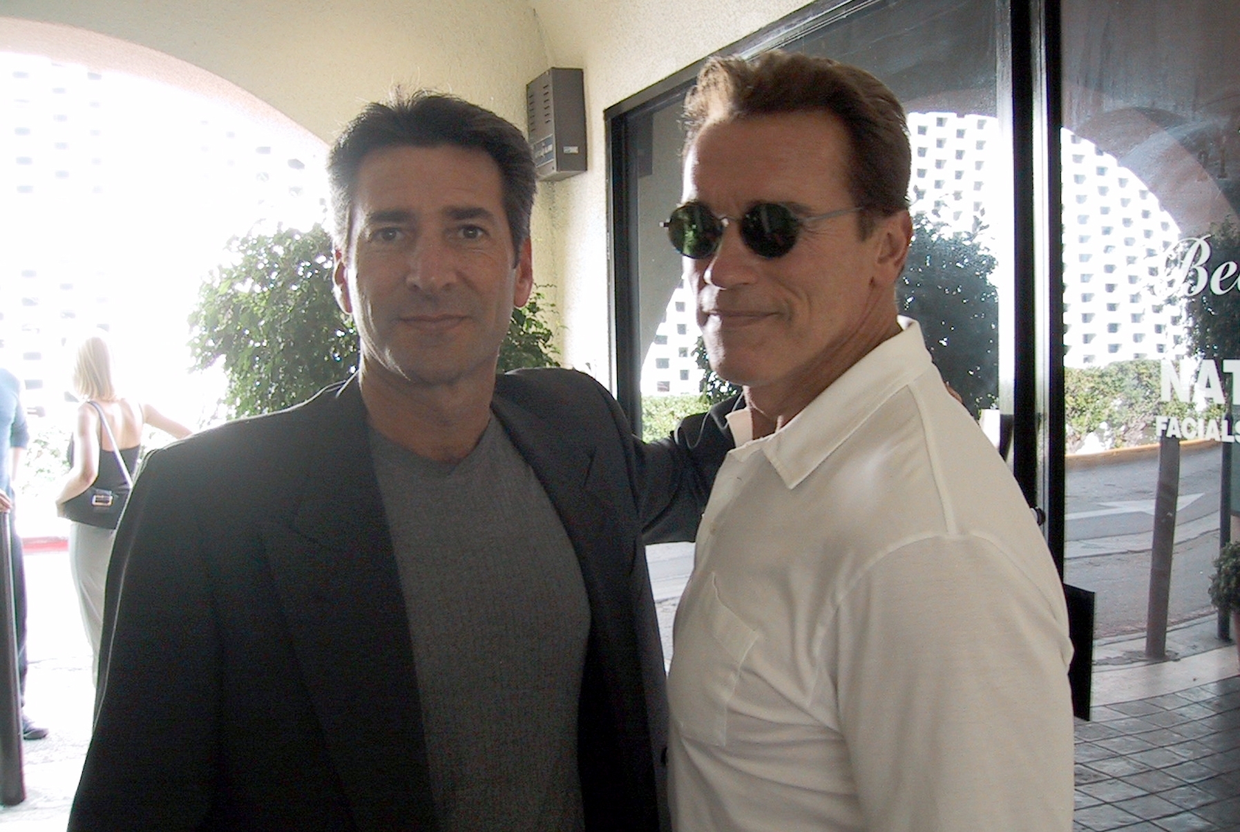 Bob Van Ronkel and Arnold Schwarzenegger in Beverly Hills.