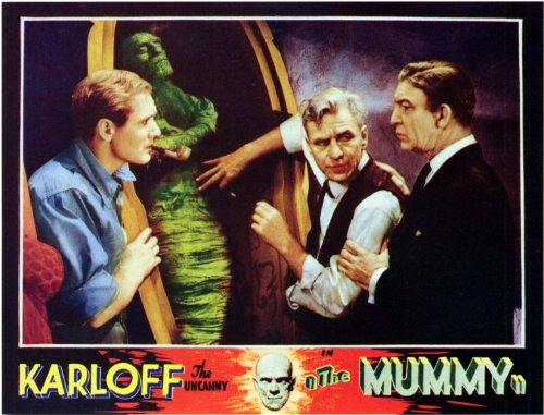 Arthur Byron, David Manners and Edward Van Sloan in The Mummy (1932)