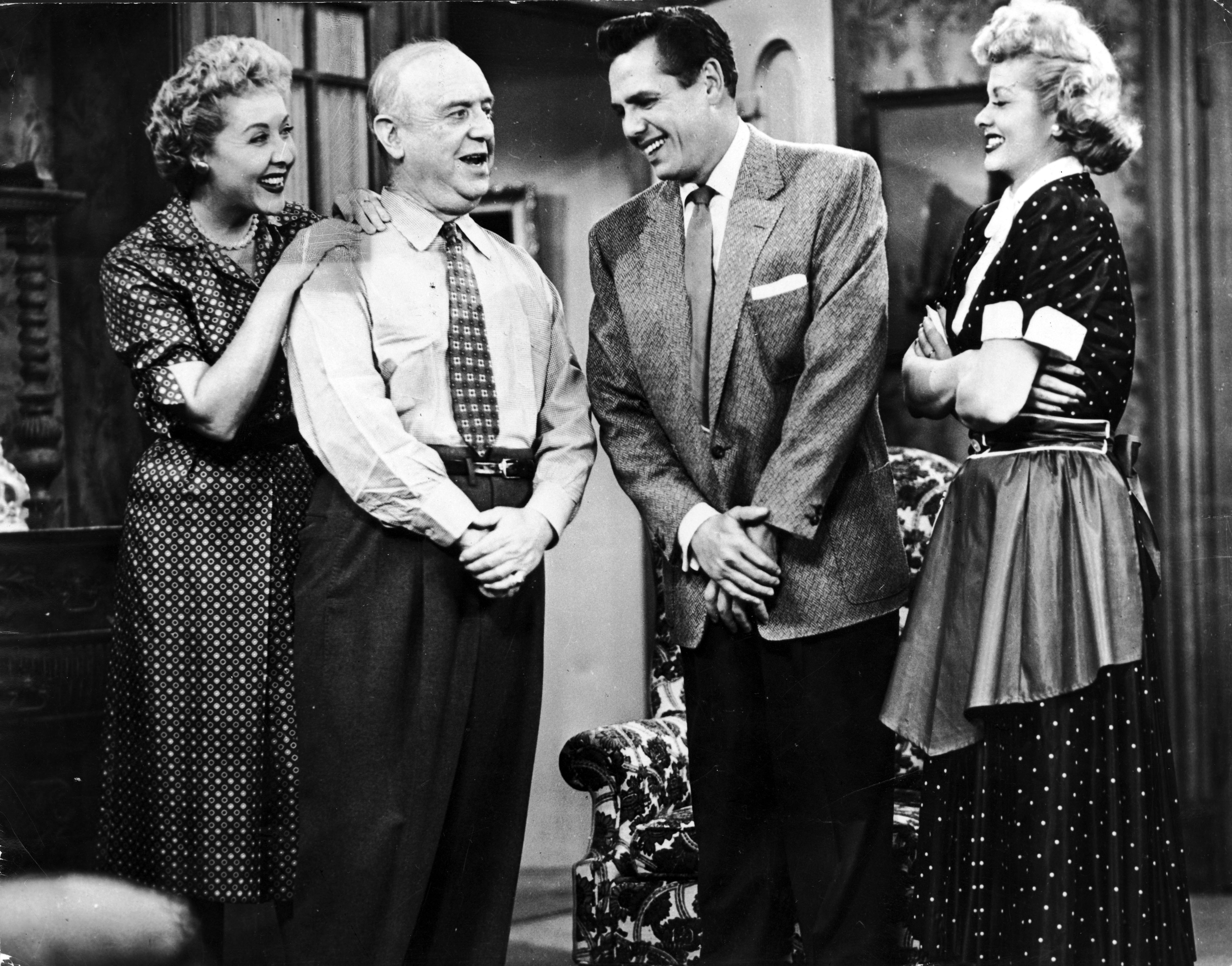 Still of Lucille Ball, Desi Arnaz Jr., William Frawley and Vivian Vance in I Love Lucy (1951)