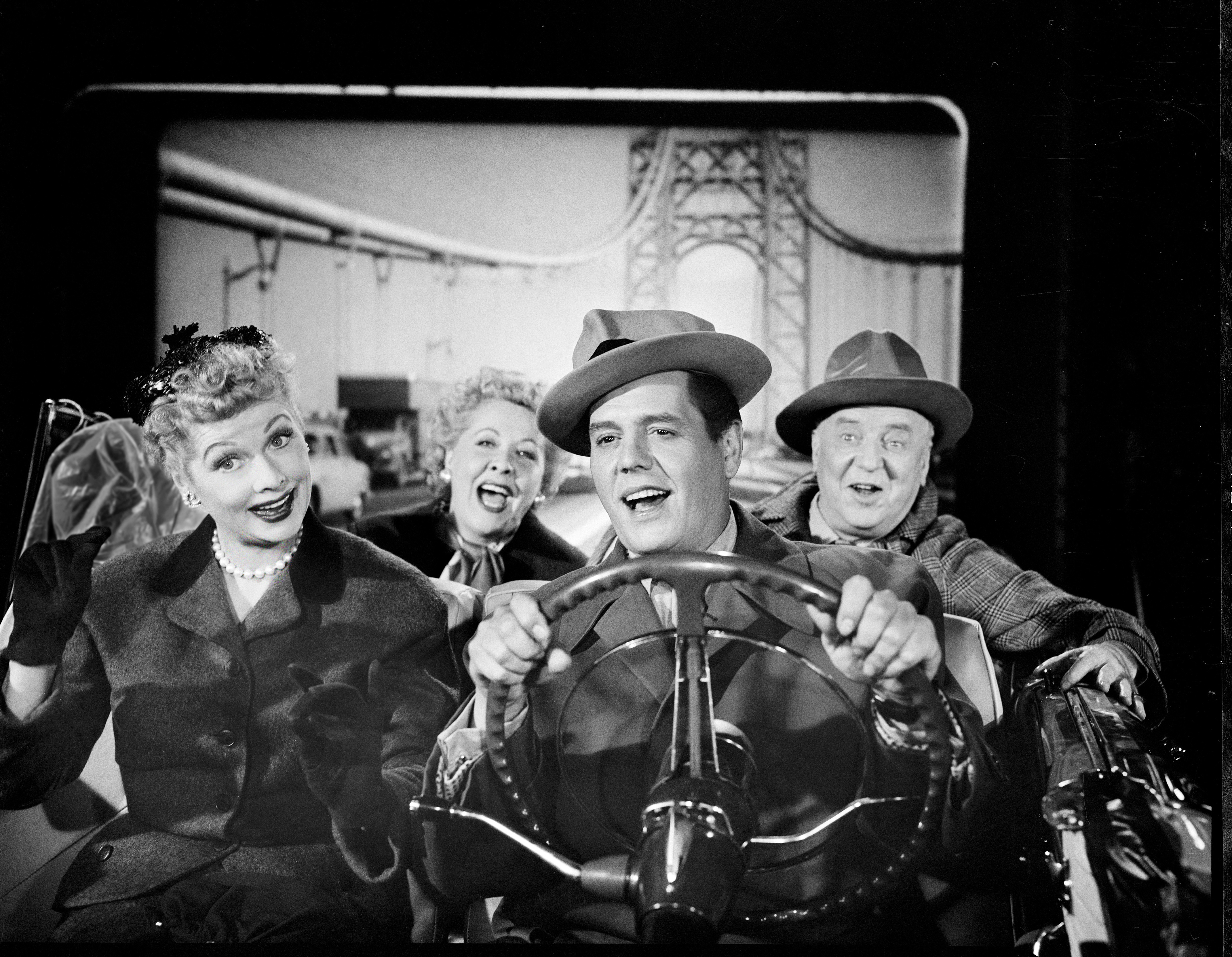 Still of Lucille Ball, Desi Arnaz Jr., William Frawley and Vivian Vance in I Love Lucy (1951)