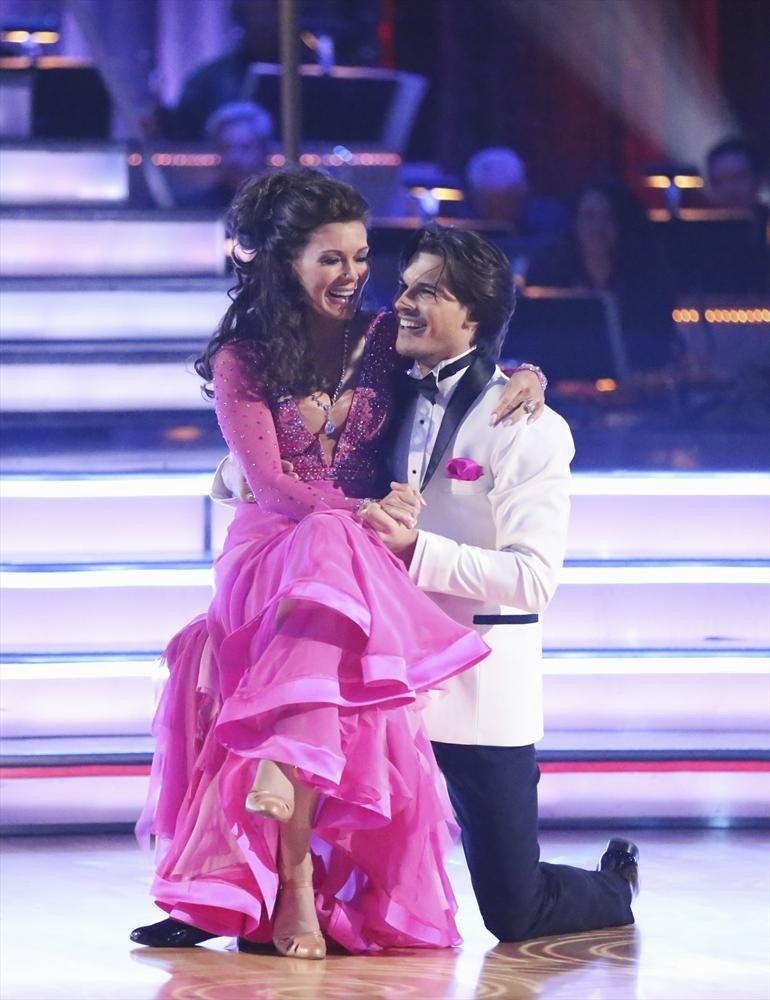 Still of Lisa Vanderpump and Gleb Savchenko in Dancing with the Stars: Week 1: Performance Show (2013)