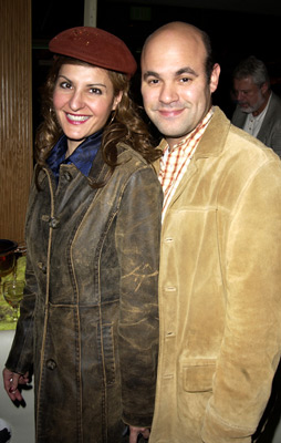 Ian Gomez and Nia Vardalos at event of About Schmidt (2002)
