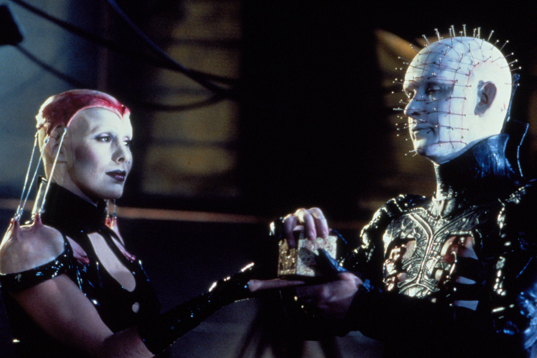 Still of Doug Bradley and Valentina Vargas in Hellraiser: Bloodline (1996)