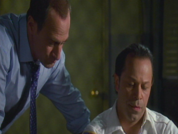 Christopher Meloni and Nelson Vasquez in Law & Order SVU