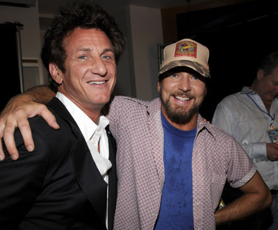 Sean Penn and Eddie Vedder