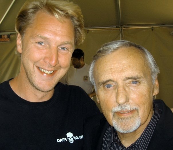 With Mr. Dennis Hopper. One of my heroes.