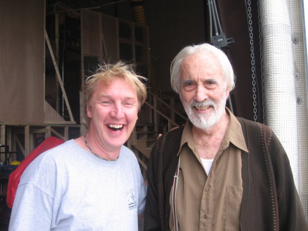 With Christopher Lee.