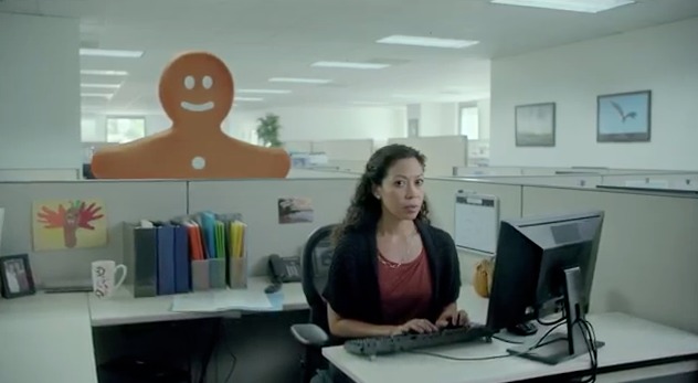 Carla Vega in Kmart Gingerbread Man (National commercial running now.)