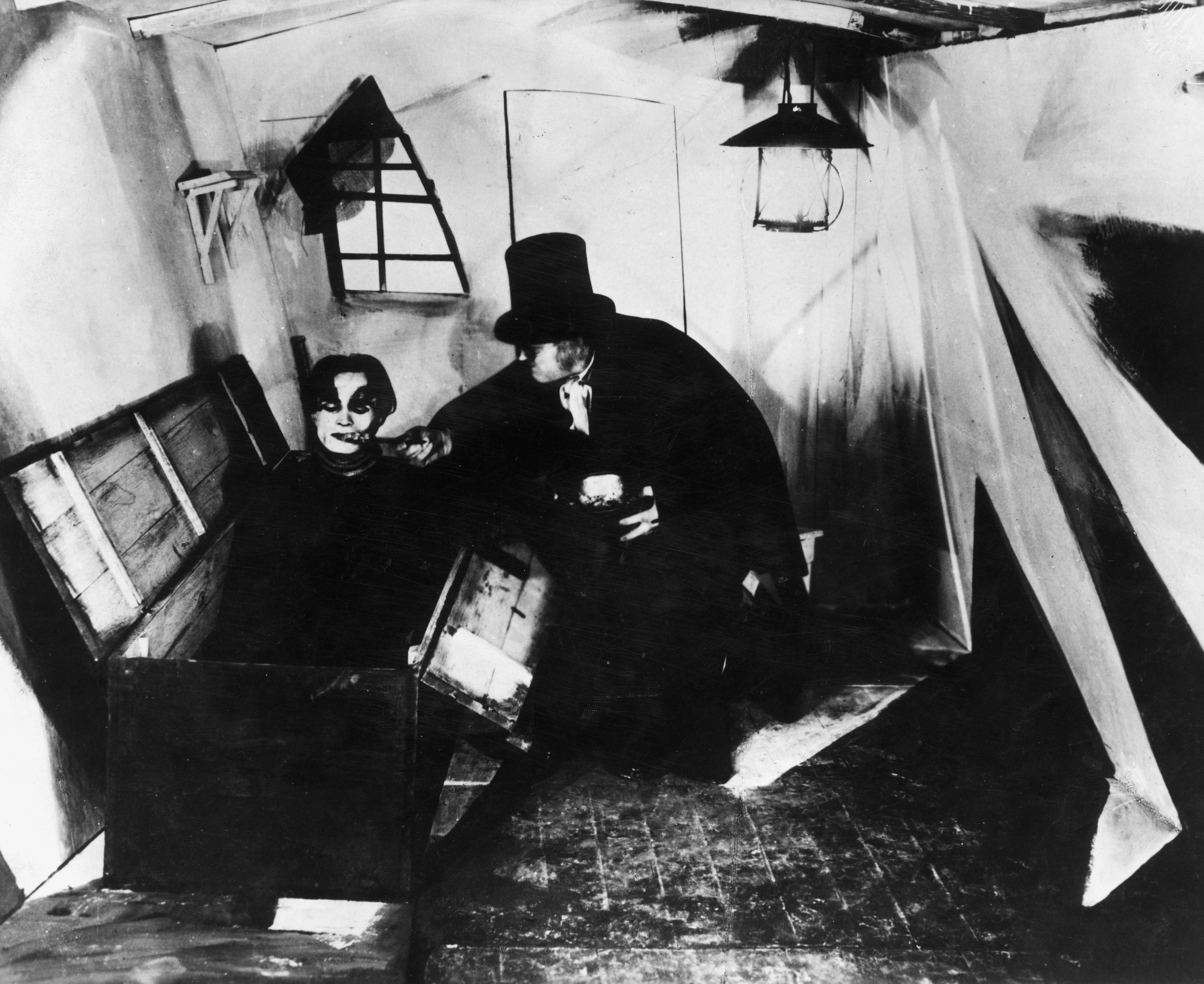 Still of Werner Krauss and Conrad Veidt in Das Cabinet des Dr. Caligari (1920)