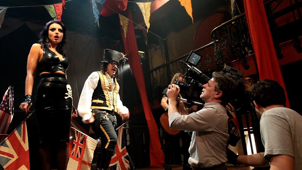 Shooting Adam Ant video