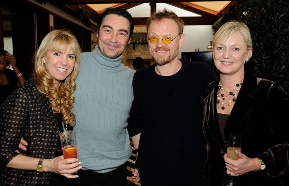 Julia Verdin with Jared Harris, Nat Parker and Claire Chapman at The UK Film Council US Post Oscars Brunch