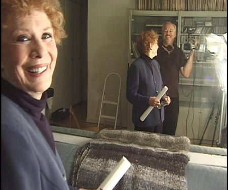 Director Rick McKay with theatre legend Gwen Verdon on the set of 