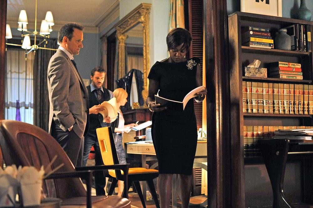 Still of Viola Davis and Tom Verica in How to Get Away with Murder (2014)