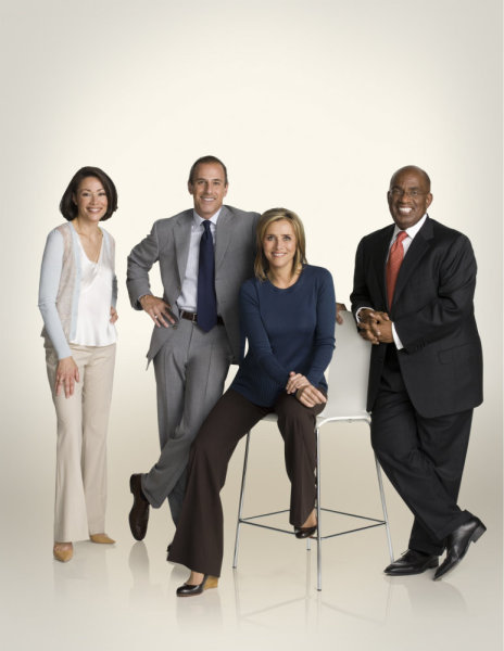 Still of Matt Lauer, Ann Curry, Al Roker and Meredith Vieira in Today (1952)