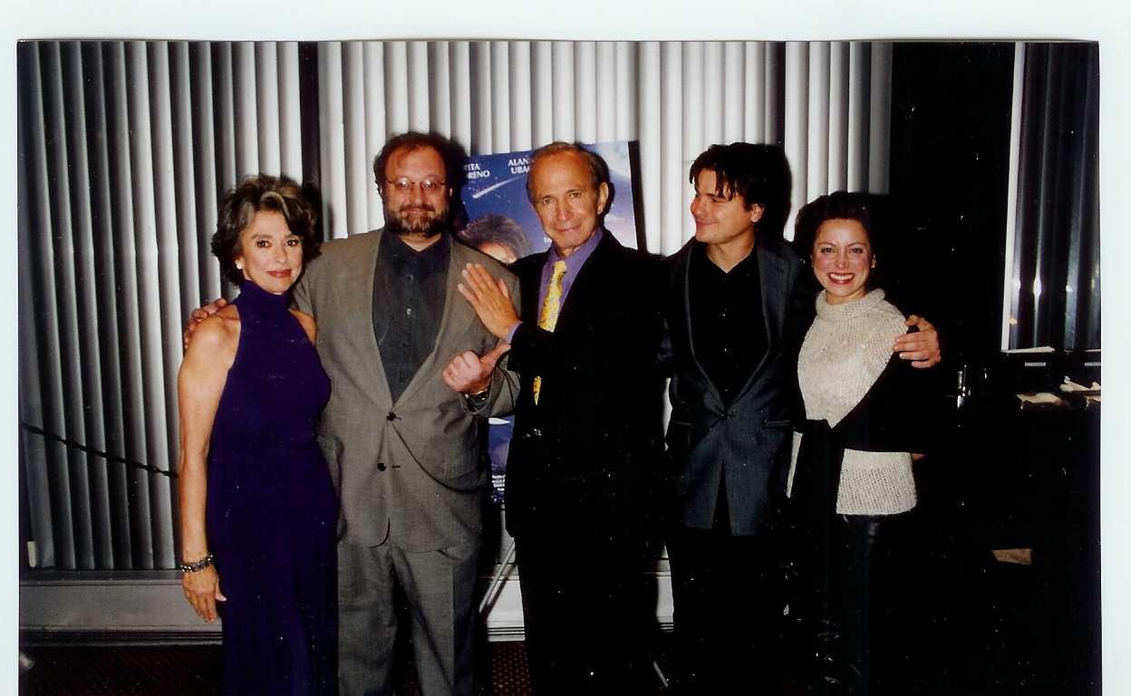 Rita Moreno, Director John Gallagher, Ben Gazzara, Brian Vincent Kelly and Alanna Ubach at Blue Moon premier in NYC.