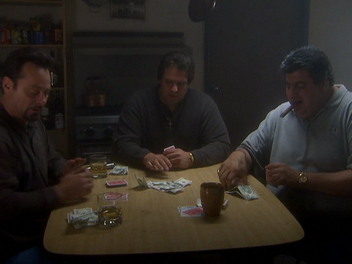 Still of Tim Colceri, Craig Vincent & Frank D'Amico playing cards in HITTERS (2002)