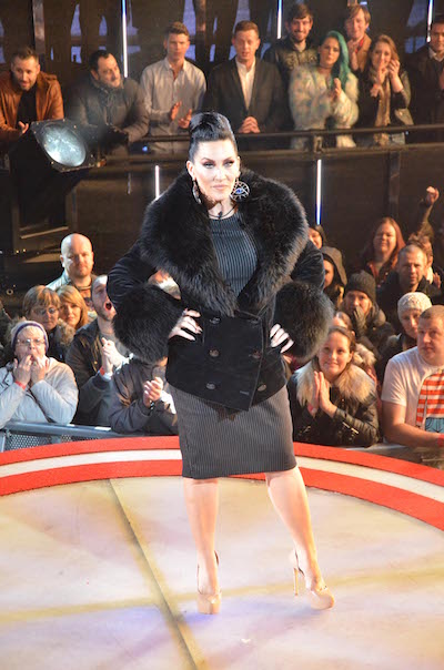 Michelle Visage on runway of Celebrity Big Brother 2015.