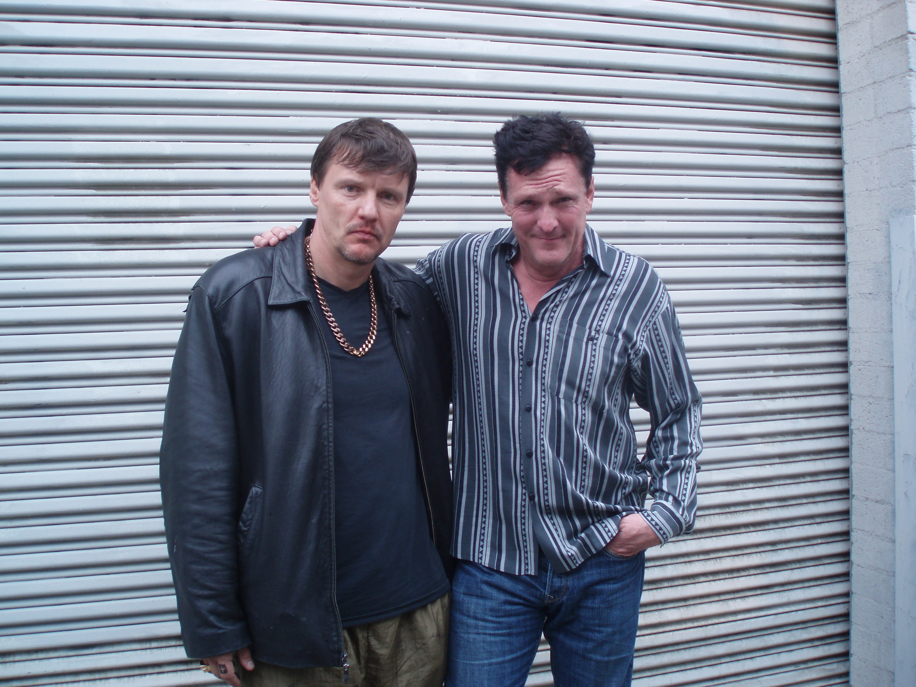 With Michael Madsen on the set of 
