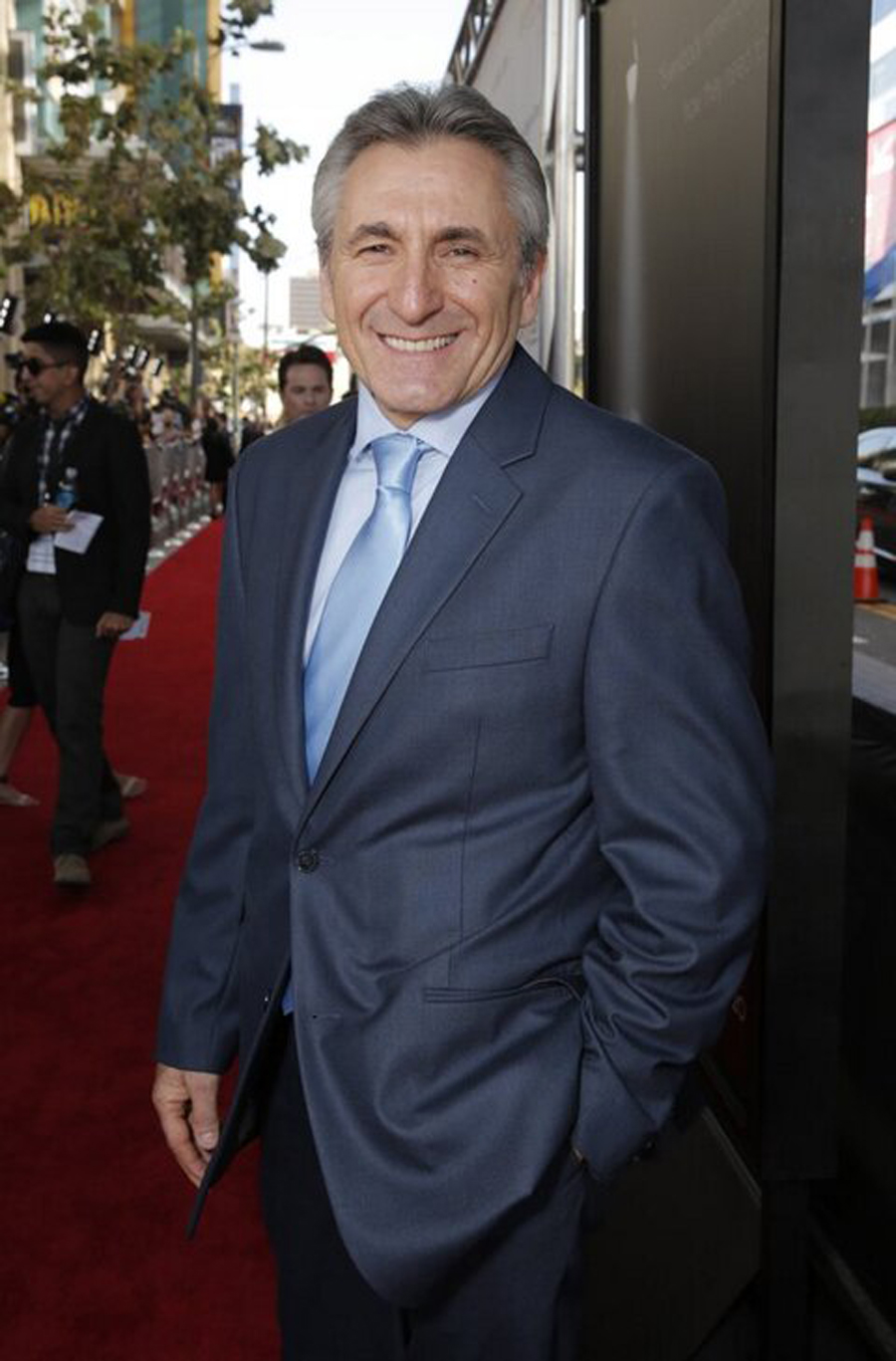 Lou Volpe on the red carpet for the Jersey Boys movie premiere at the 2014 Los Angeles Film Festival.