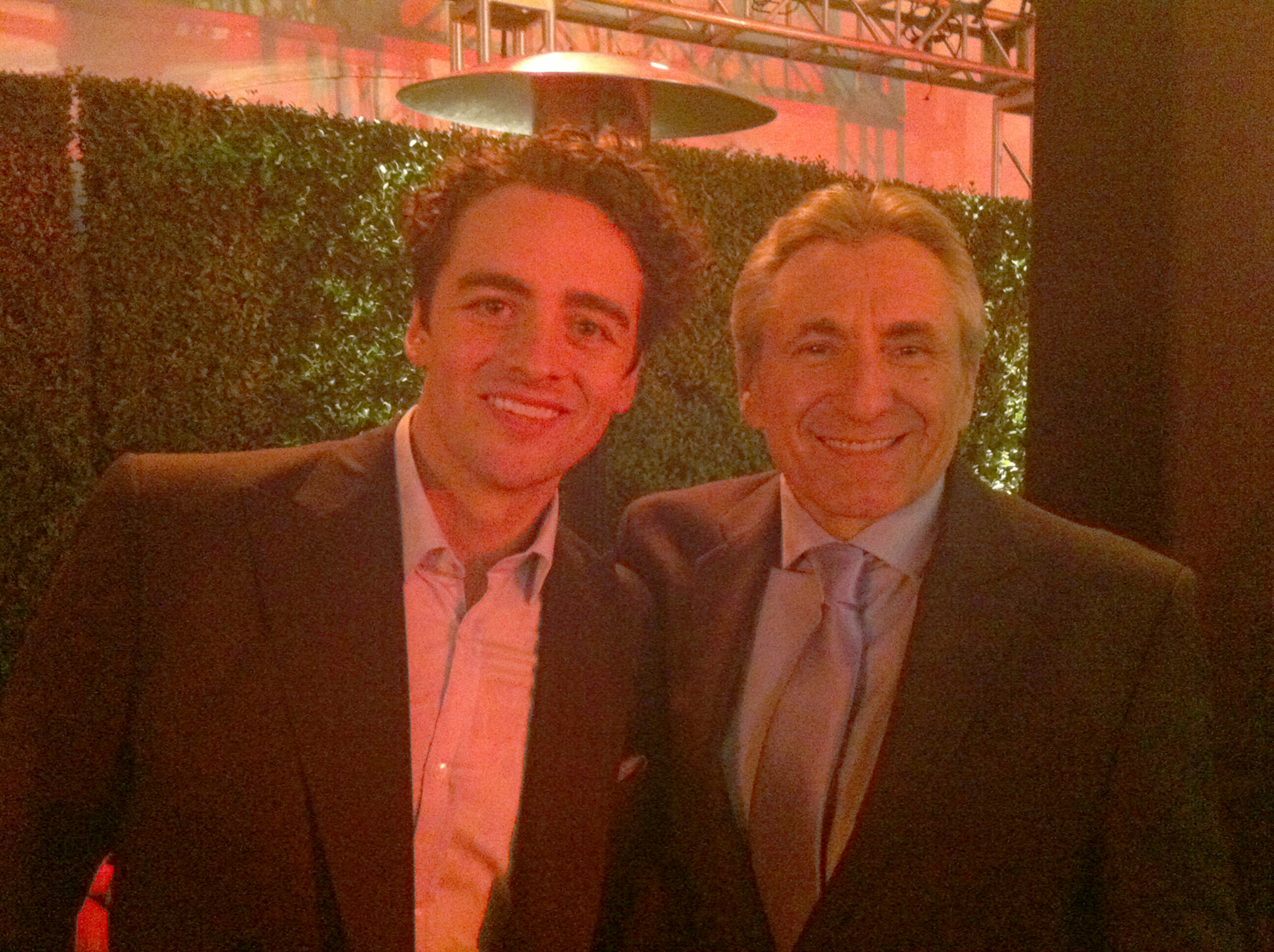Vincent Piazza & Lou Volpe at the Jersey Boys movie premiere after party.