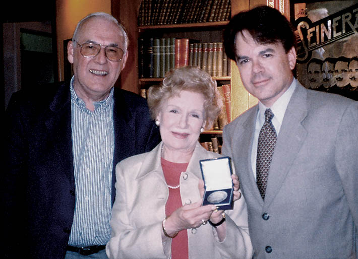 Receiving the Austrian Film Archive's Lifetime Achievement Award, 1998