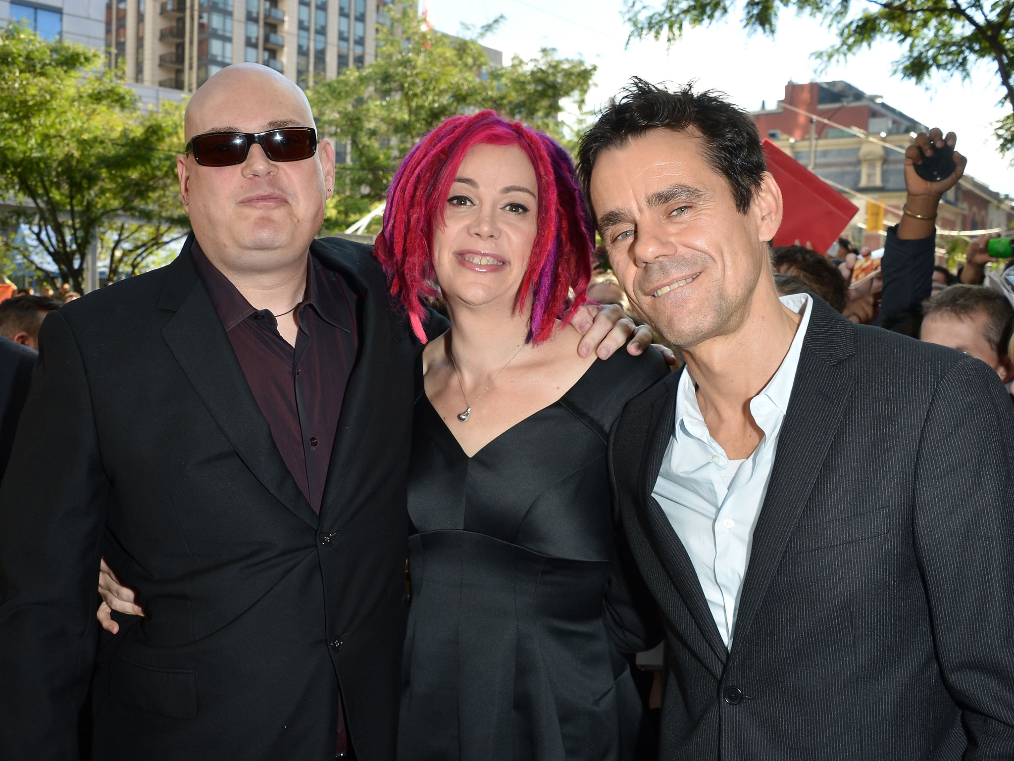 Tom Tykwer, Andy Wachowski and Lana Wachowski at event of Debesu zemelapis (2012)