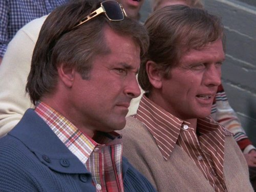 Still of Ron Ely and Lyle Waggoner in Wonder Woman (1975)