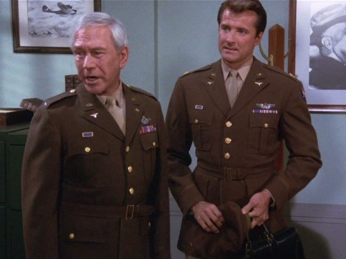 Still of Richard Eastham and Lyle Waggoner in Wonder Woman (1975)