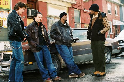 Still of Mark Wahlberg and Garrett Hedlund in Four Brothers (2005)