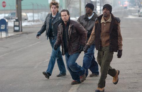 Still of Mark Wahlberg and Garrett Hedlund in Four Brothers (2005)